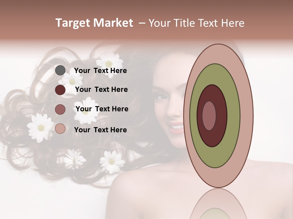 Flowers In Hair PowerPoint Template