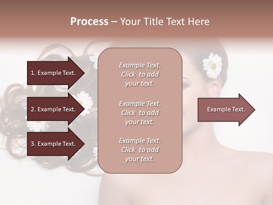 Flowers In Hair PowerPoint Template