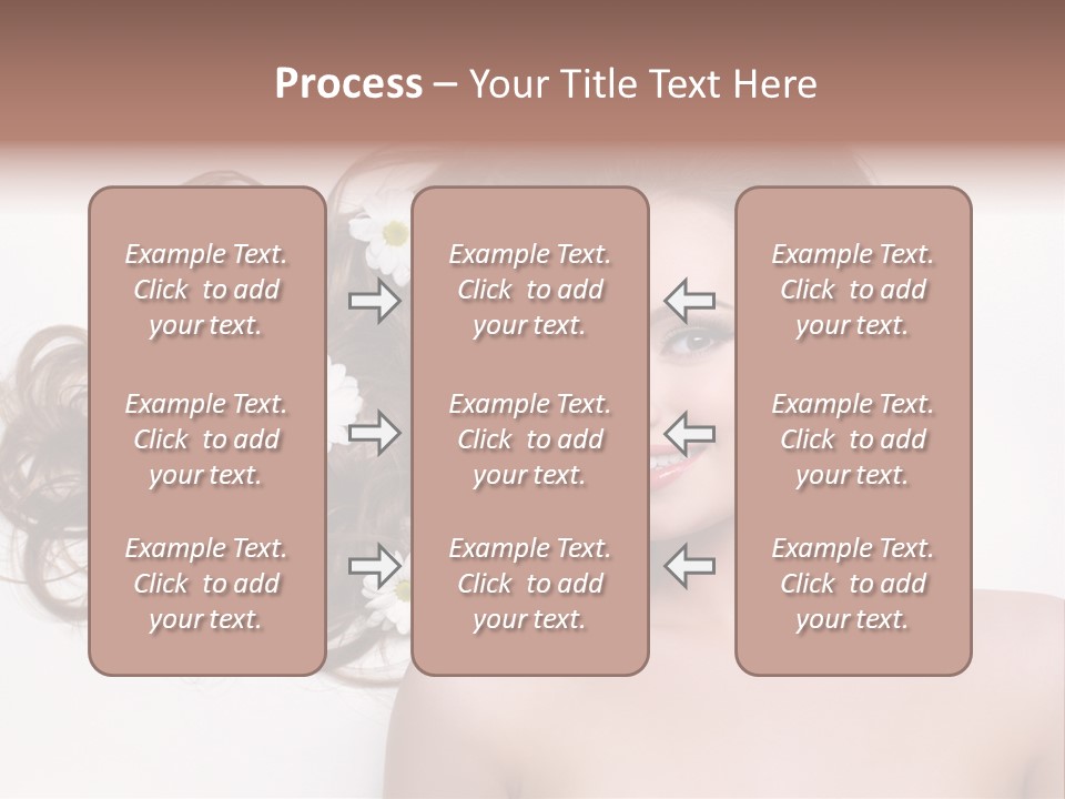 Flowers In Hair PowerPoint Template