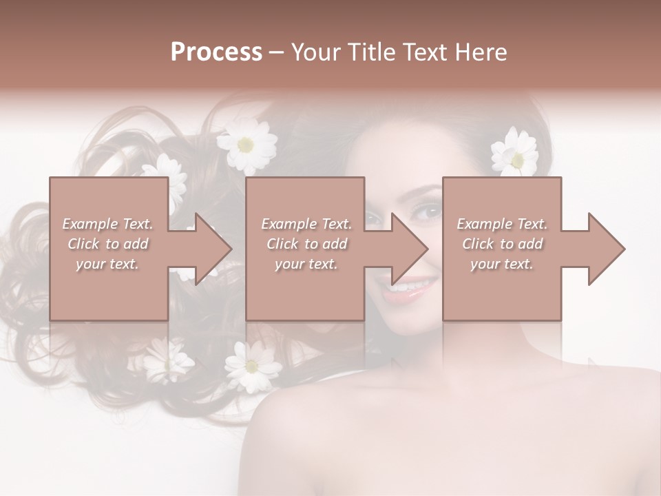 Flowers In Hair PowerPoint Template