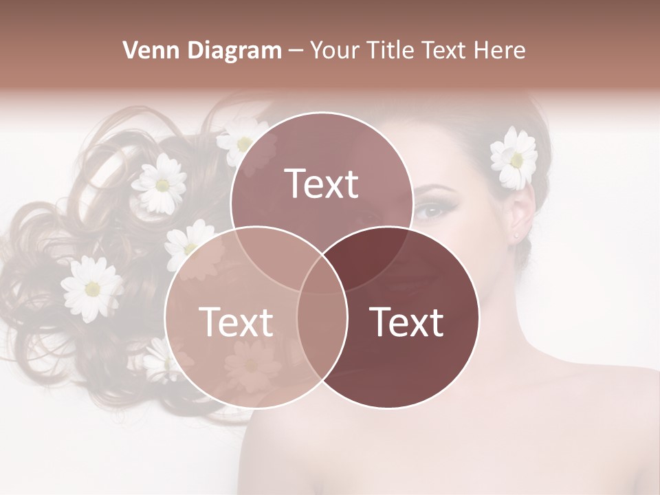 Flowers In Hair PowerPoint Template