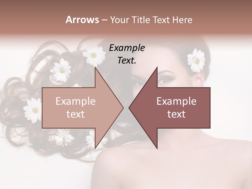 Flowers In Hair PowerPoint Template