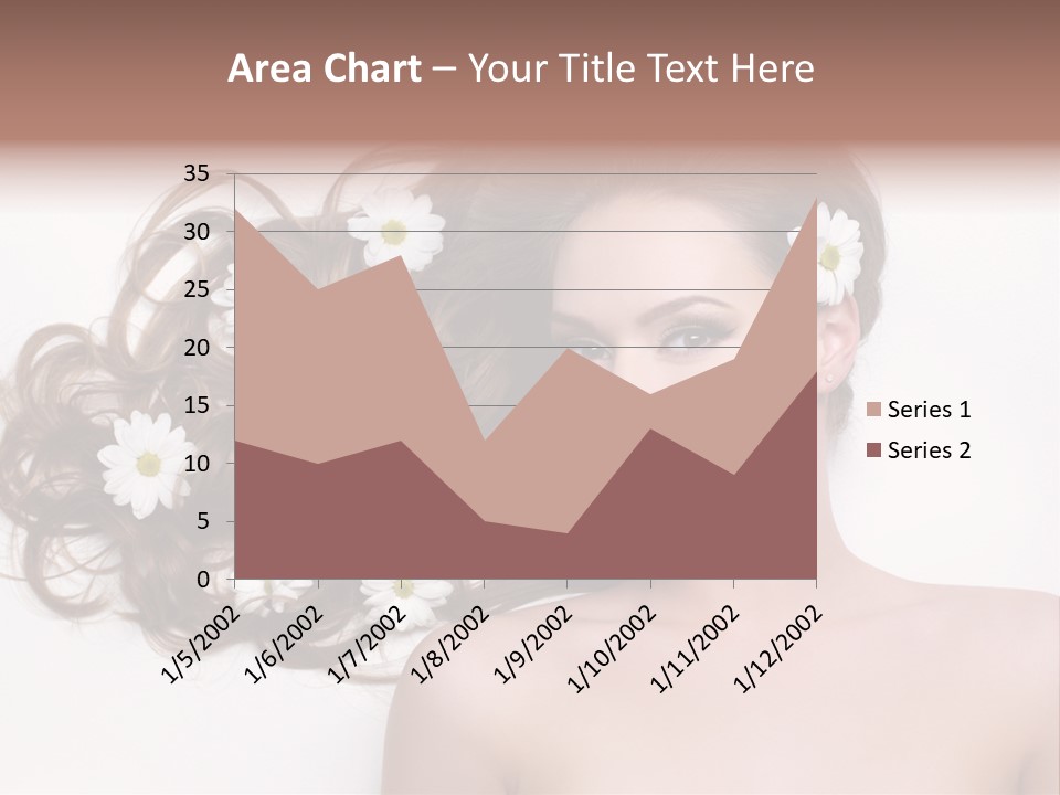 Flowers In Hair PowerPoint Template