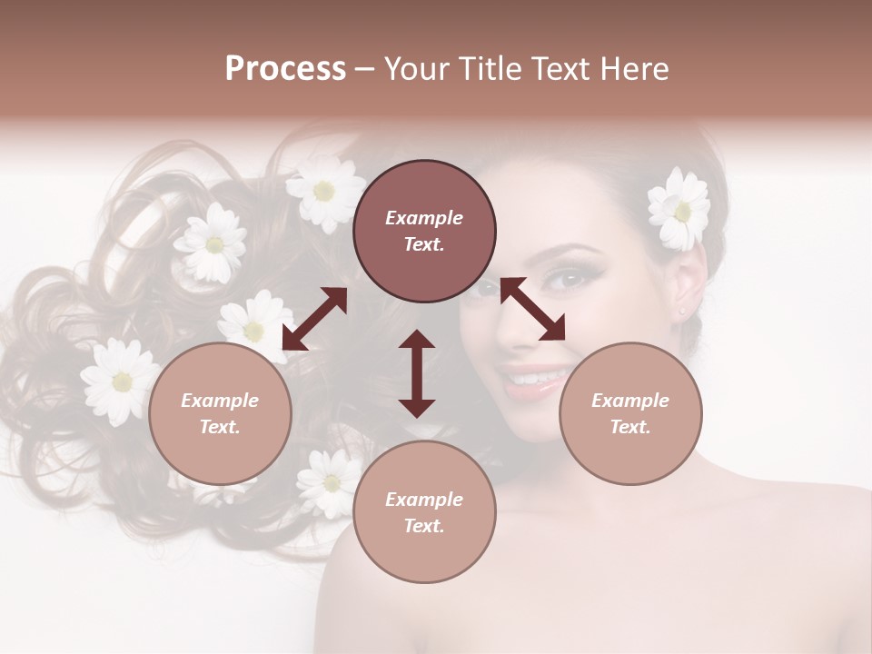 Flowers In Hair PowerPoint Template