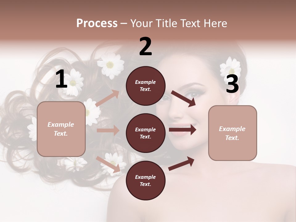 Flowers In Hair PowerPoint Template