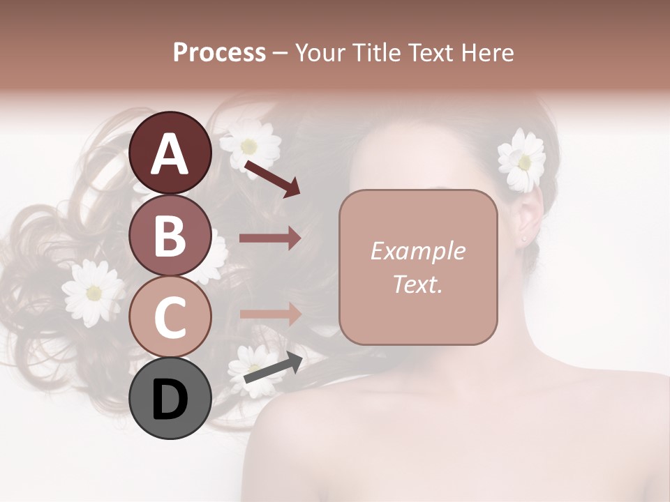 Flowers In Hair PowerPoint Template