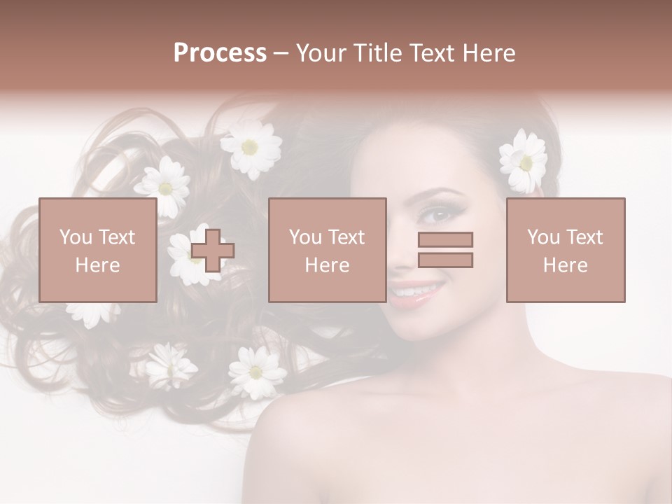 Flowers In Hair PowerPoint Template
