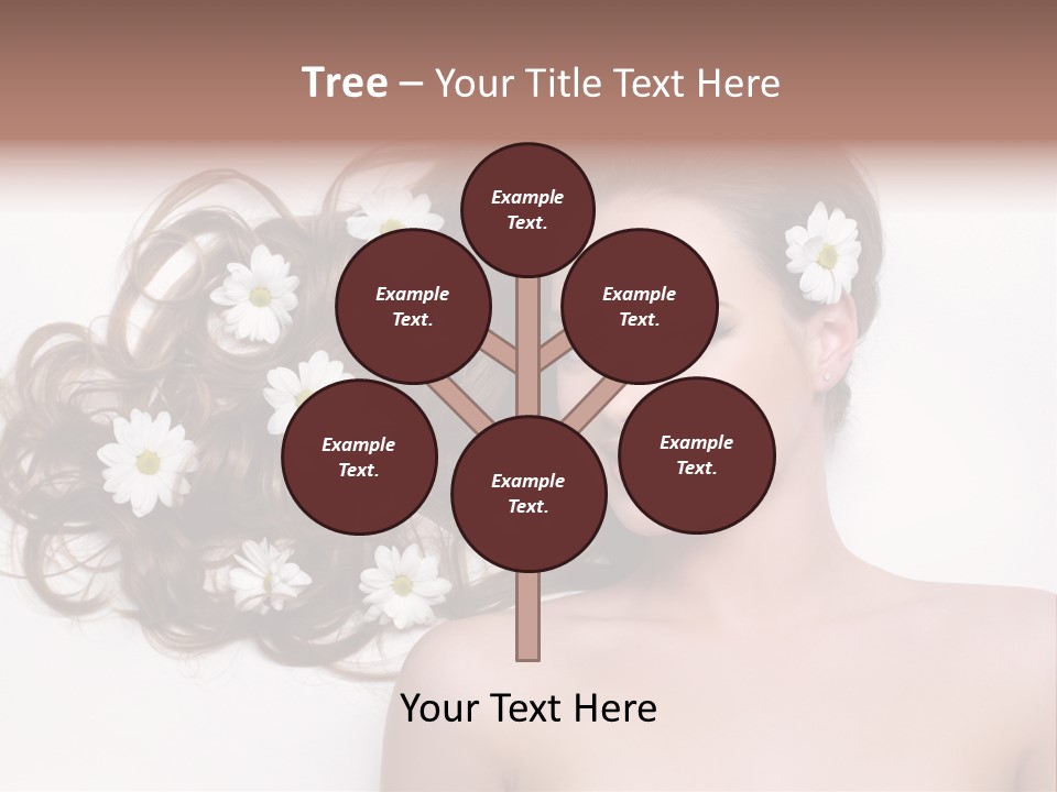 Flowers In Hair PowerPoint Template