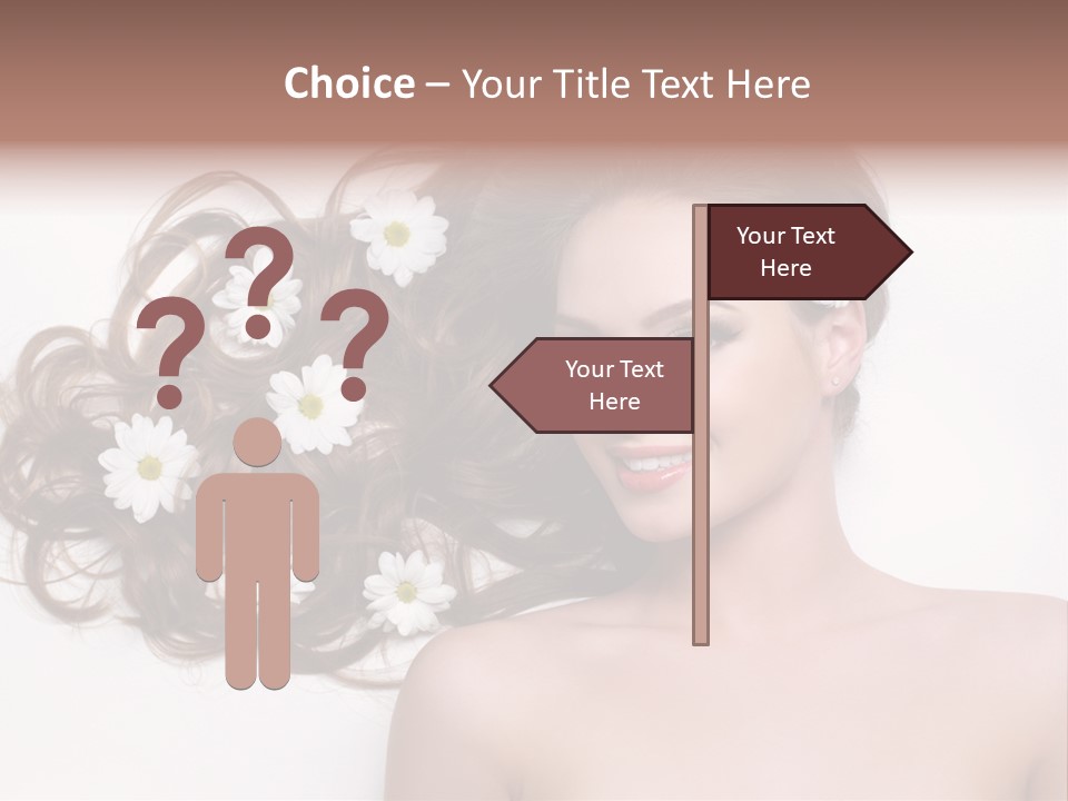 Flowers In Hair PowerPoint Template