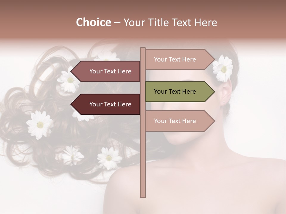 Flowers In Hair PowerPoint Template