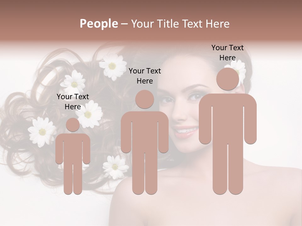 Flowers In Hair PowerPoint Template