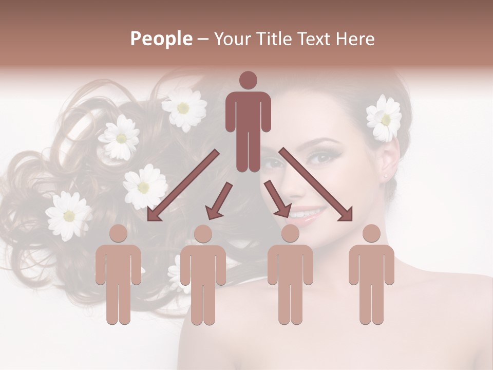 Flowers In Hair PowerPoint Template
