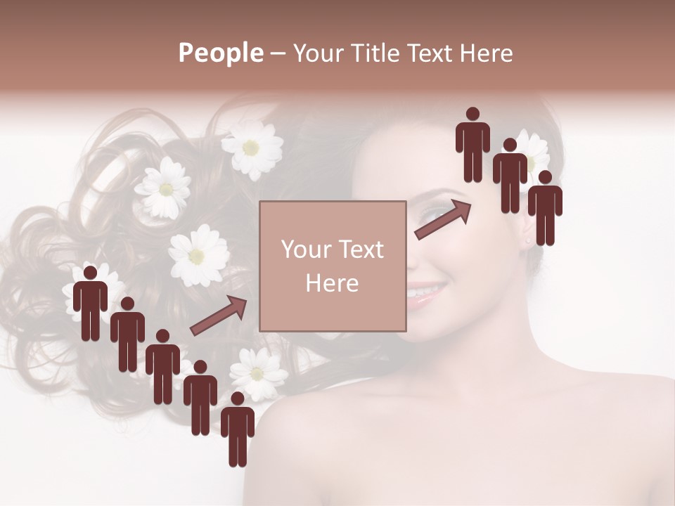 Flowers In Hair PowerPoint Template