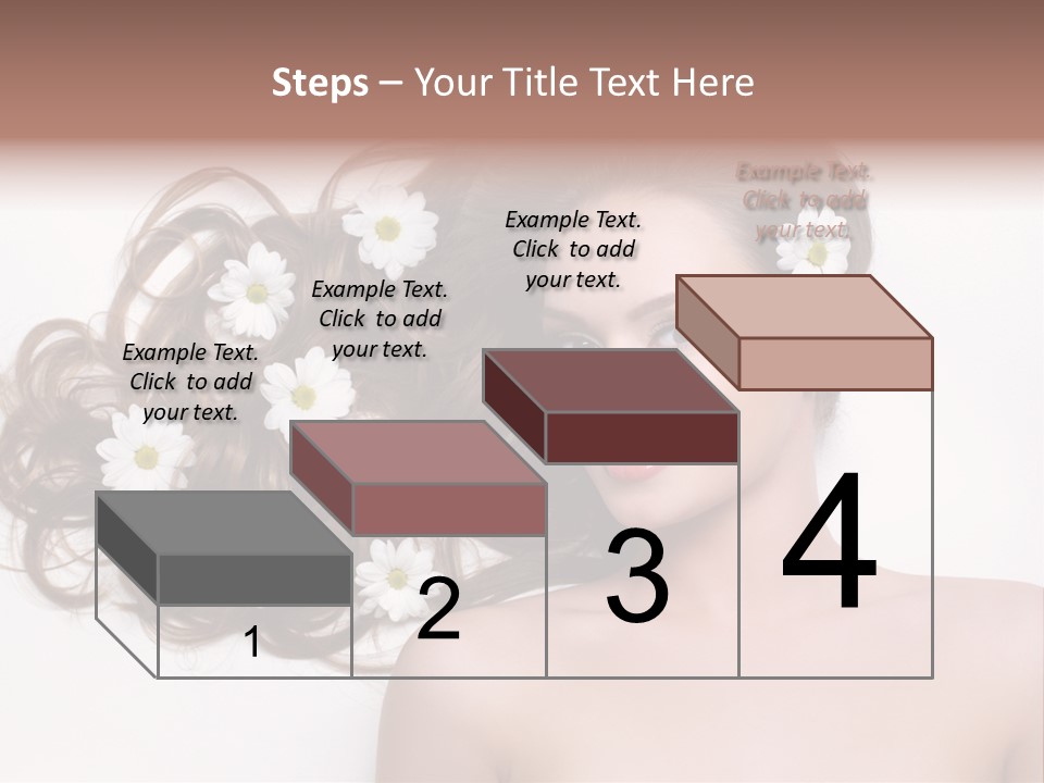 Flowers In Hair PowerPoint Template