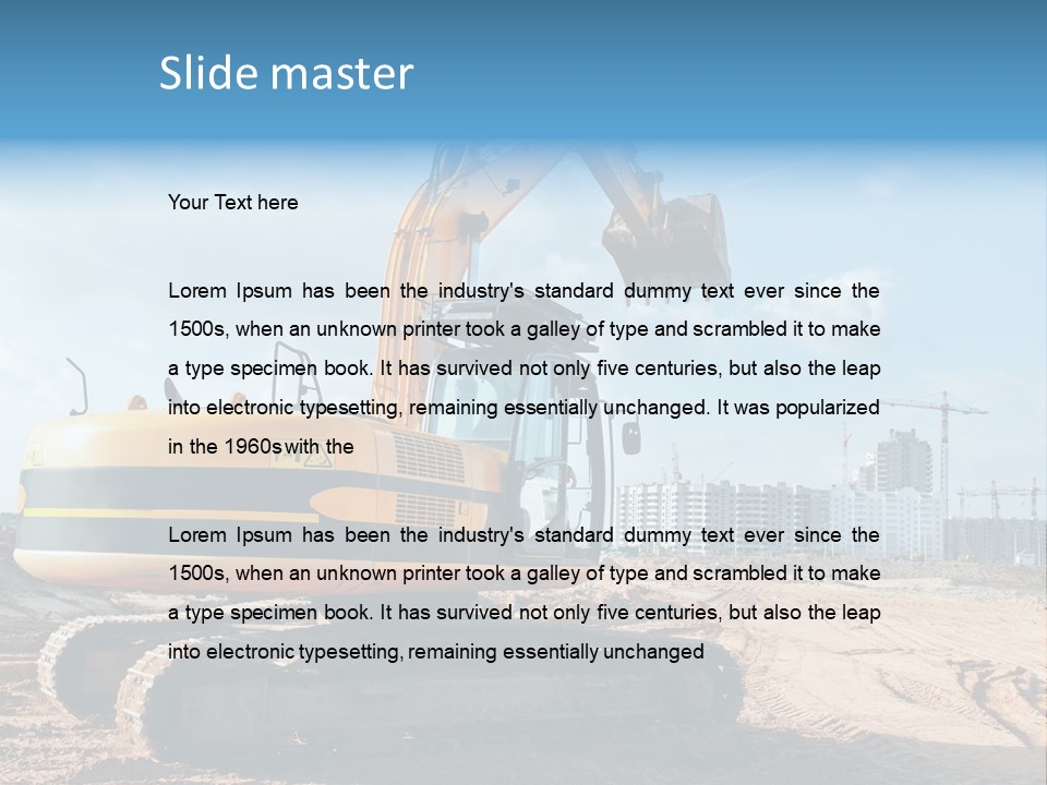 Terraplenagem PowerPoint Template