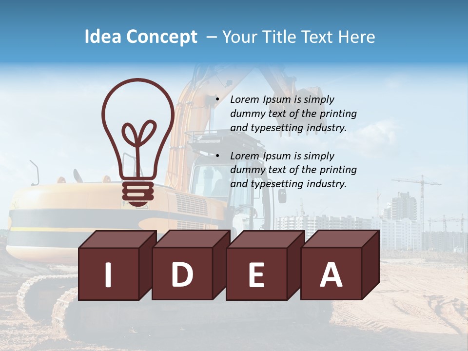 Terraplenagem PowerPoint Template