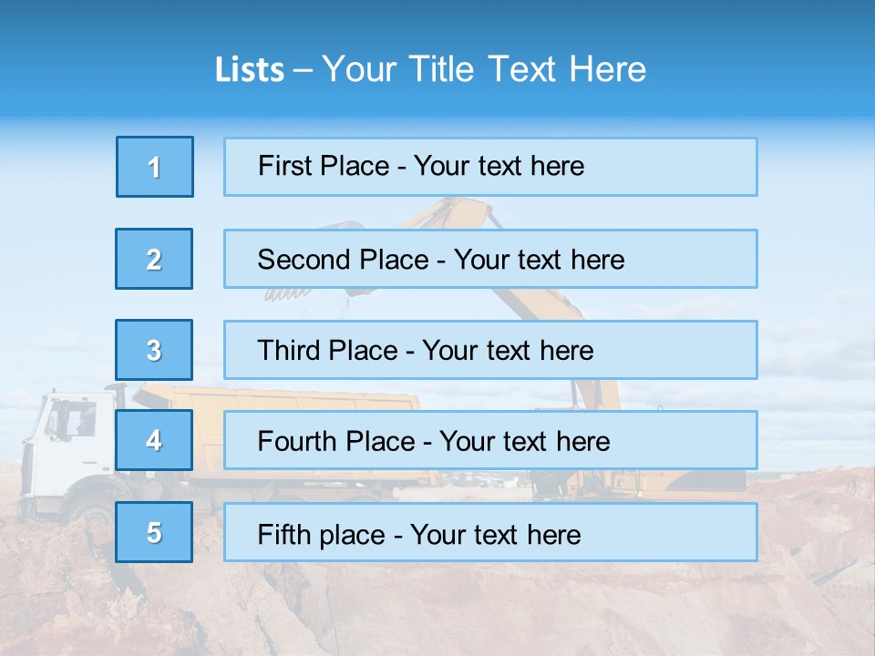 Activity Bucket Shovel PowerPoint Template