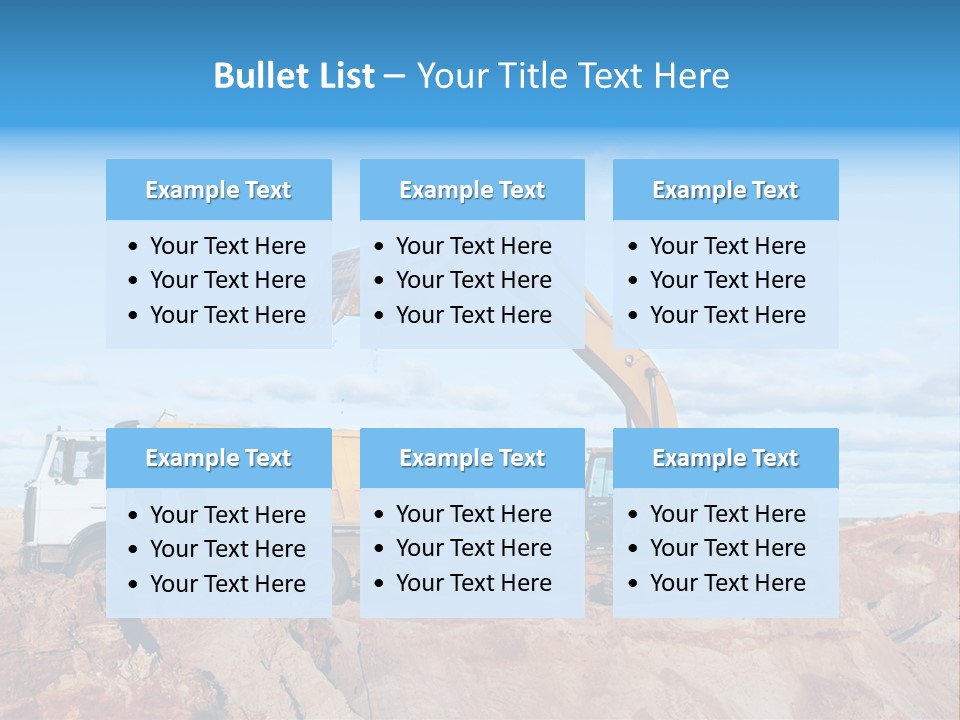 Activity Bucket Shovel PowerPoint Template