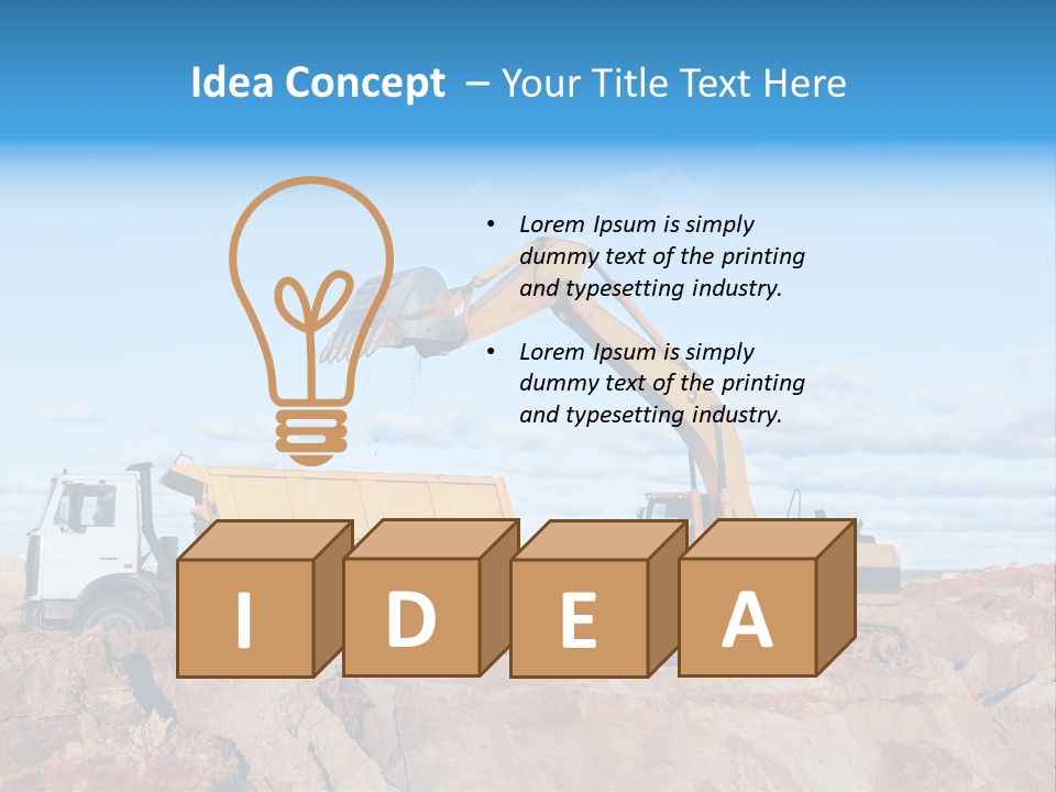 Activity Bucket Shovel PowerPoint Template