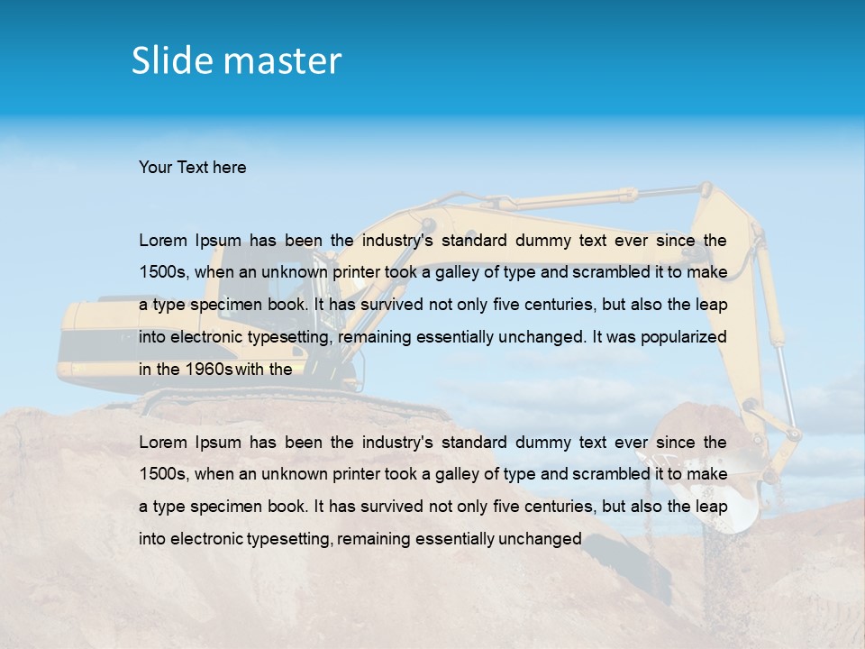 Kopalnia Piasku PowerPoint Template