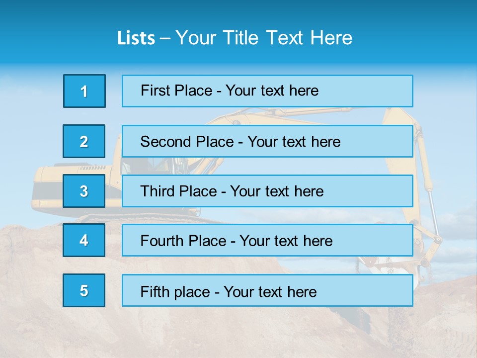 Kopalnia Piasku PowerPoint Template