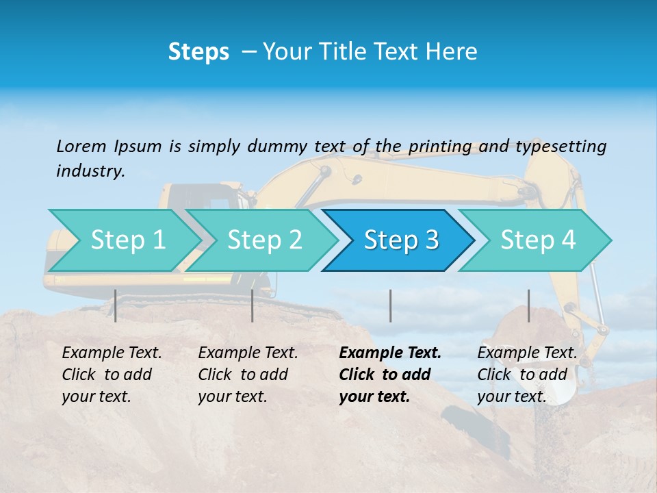 Kopalnia Piasku PowerPoint Template