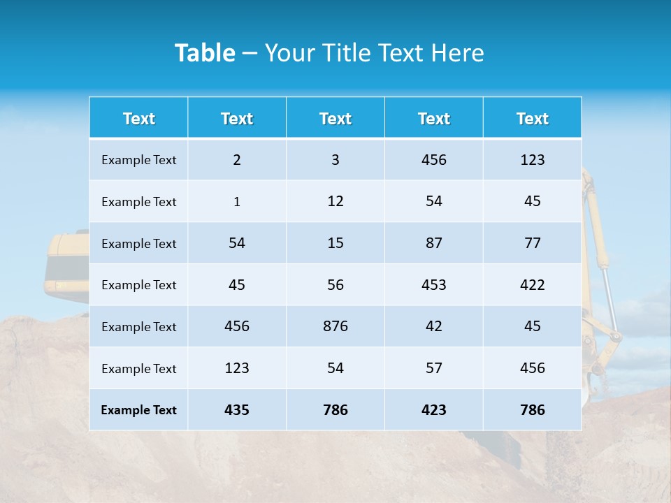 Kopalnia Piasku PowerPoint Template