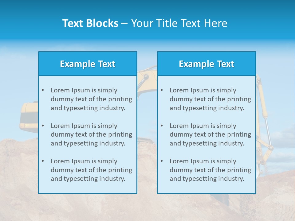 Kopalnia Piasku PowerPoint Template