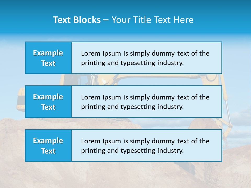 Kopalnia Piasku PowerPoint Template