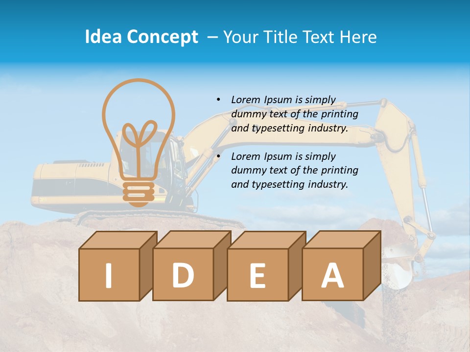 Kopalnia Piasku PowerPoint Template