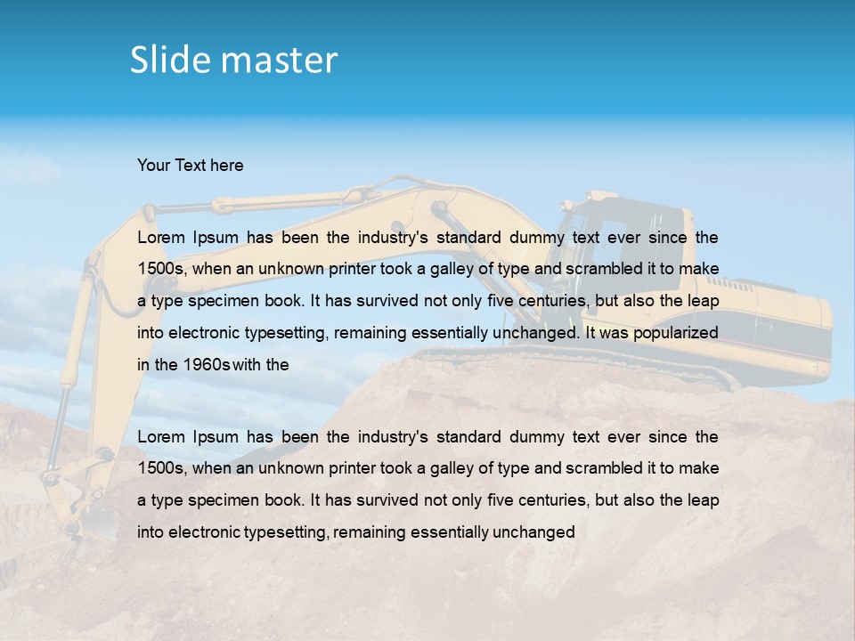 Blade Industry Vehicle PowerPoint Template