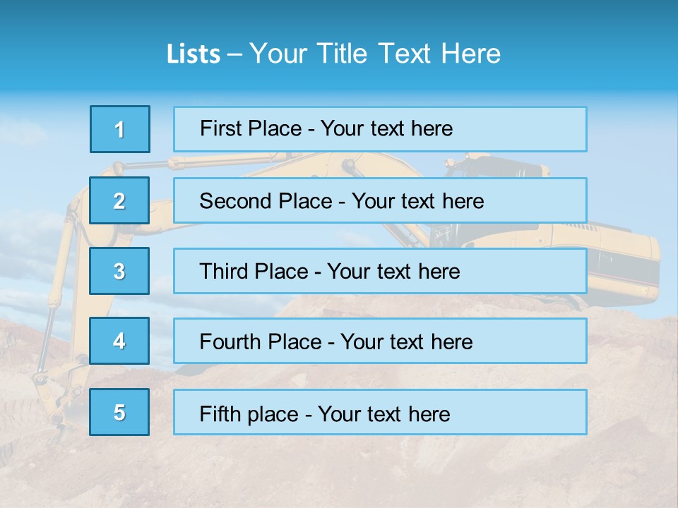 Blade Industry Vehicle PowerPoint Template