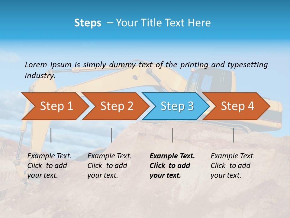 Blade Industry Vehicle PowerPoint Template