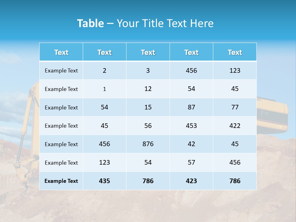 Blade Industry Vehicle PowerPoint Template