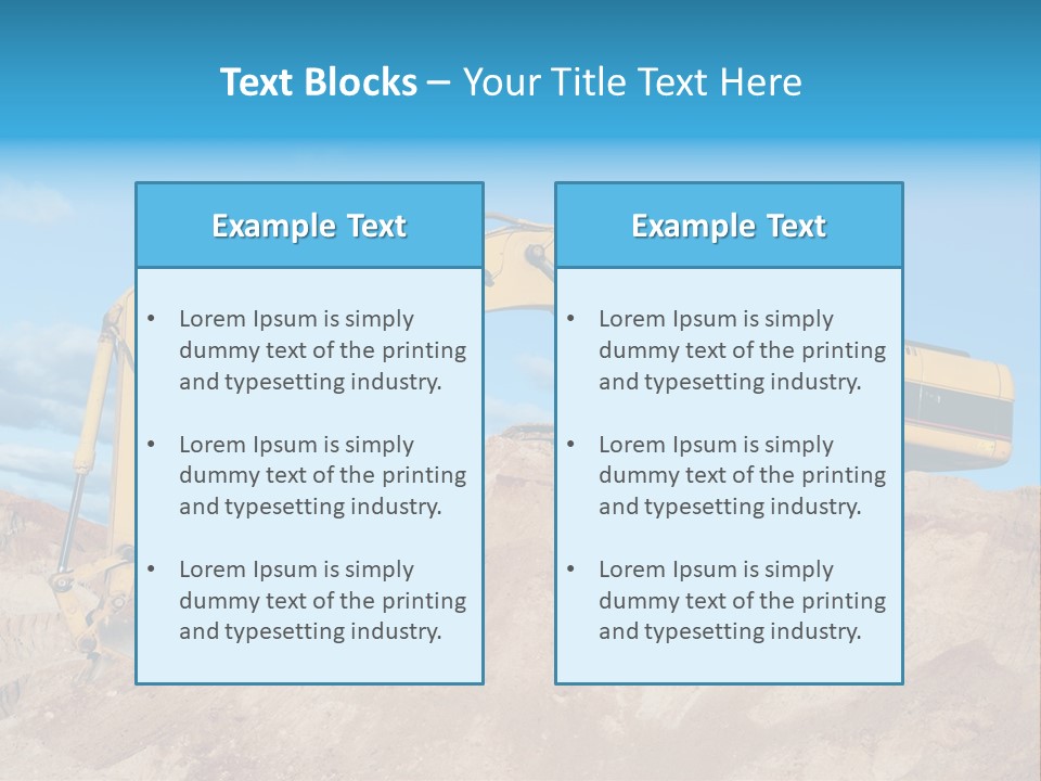 Blade Industry Vehicle PowerPoint Template
