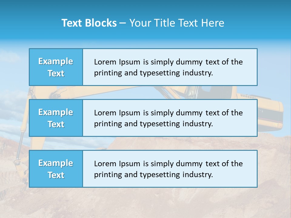 Blade Industry Vehicle PowerPoint Template