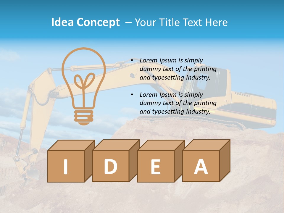 Blade Industry Vehicle PowerPoint Template