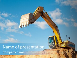 Blade Industry Vehicle PowerPoint Template