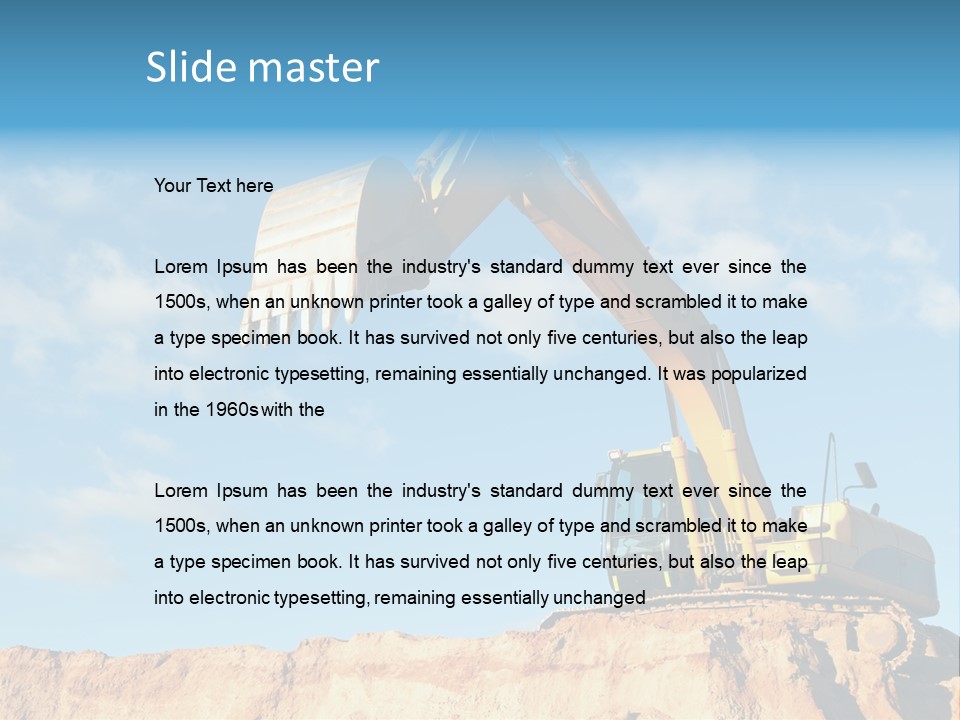 Blade Industry Vehicle PowerPoint Template