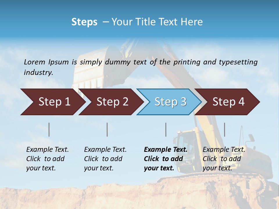 Blade Industry Vehicle PowerPoint Template
