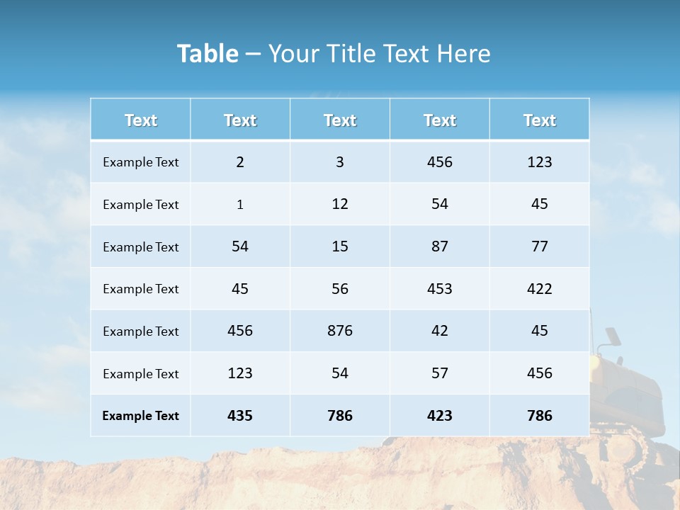 Blade Industry Vehicle PowerPoint Template
