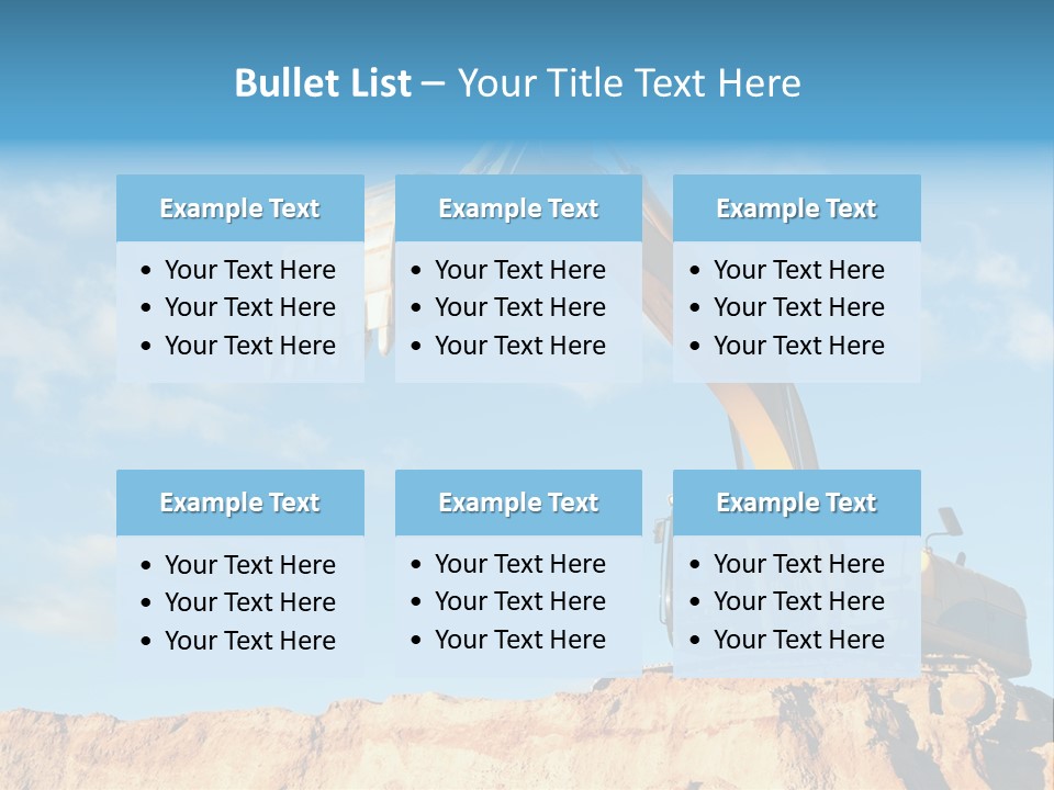 Blade Industry Vehicle PowerPoint Template