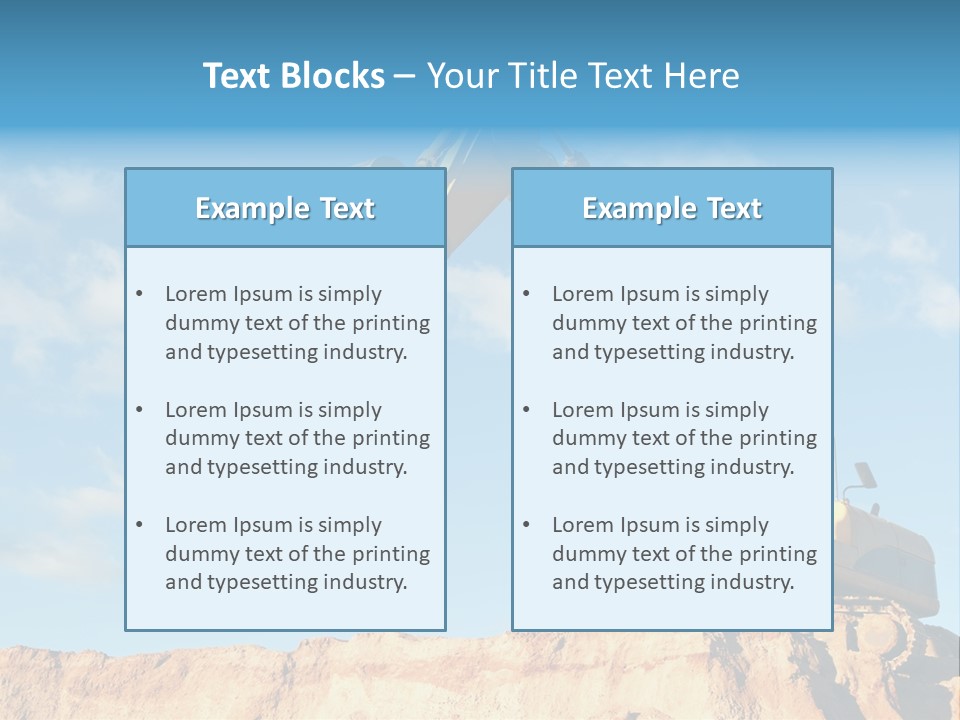 Blade Industry Vehicle PowerPoint Template