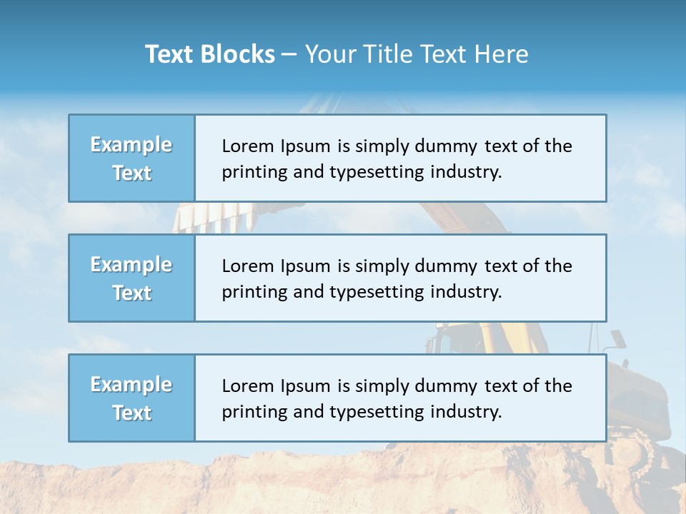 Blade Industry Vehicle PowerPoint Template
