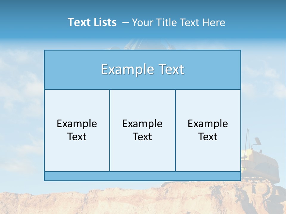 Blade Industry Vehicle PowerPoint Template
