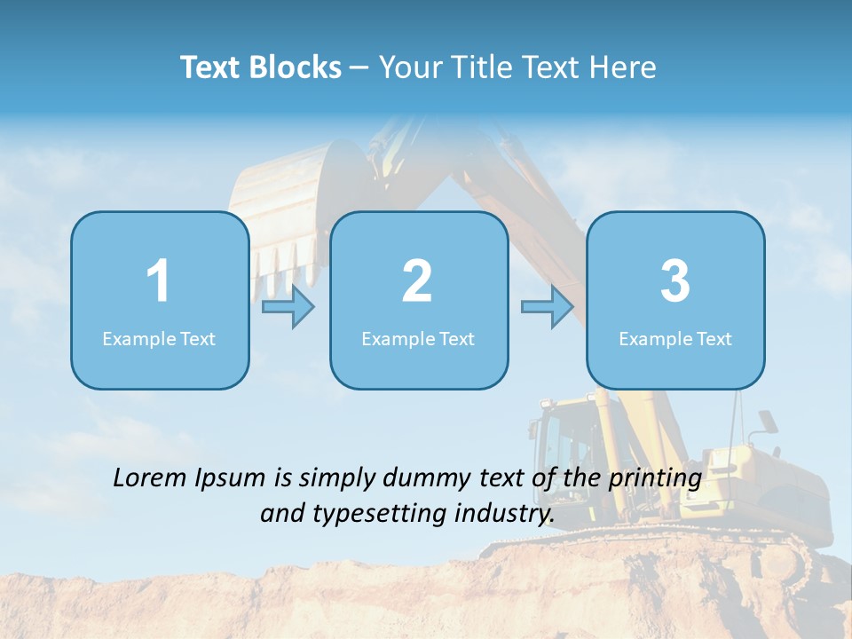 Blade Industry Vehicle PowerPoint Template