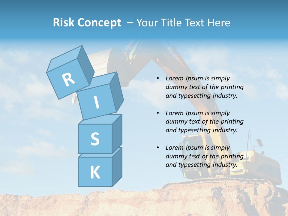 Blade Industry Vehicle PowerPoint Template