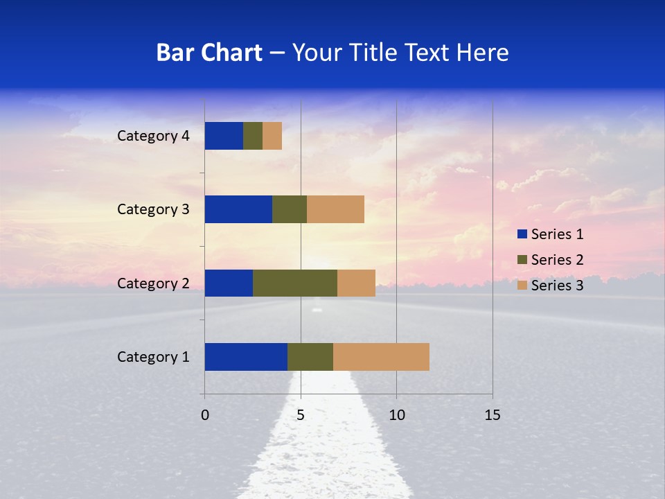 Sun On Road PowerPoint Template