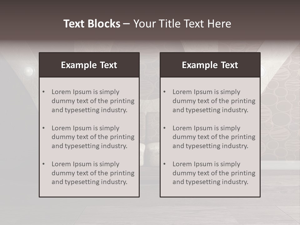 Design Mur Interieur PowerPoint Template