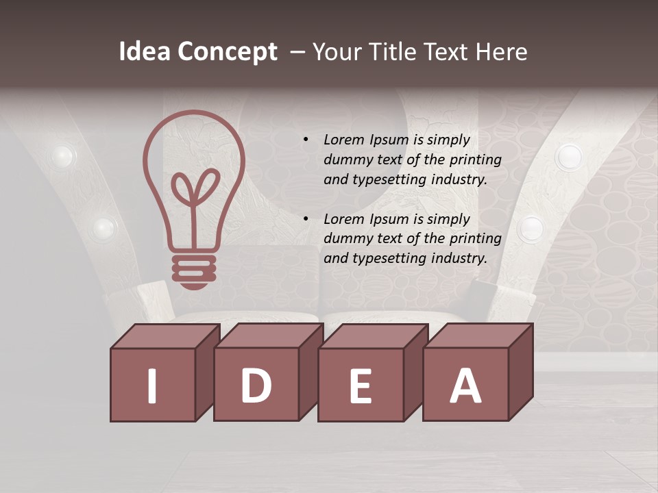 Design Mur Interieur PowerPoint Template